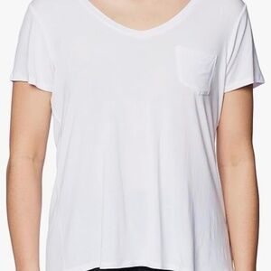 prana women's foundation short sleeve v neck top Size Large